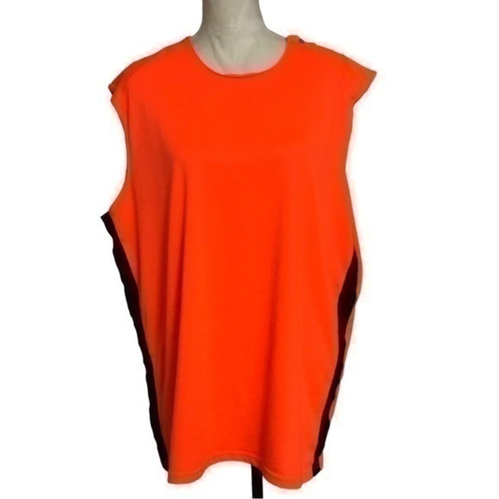 MTA Sport Orange Athletic Tank Top Size XL